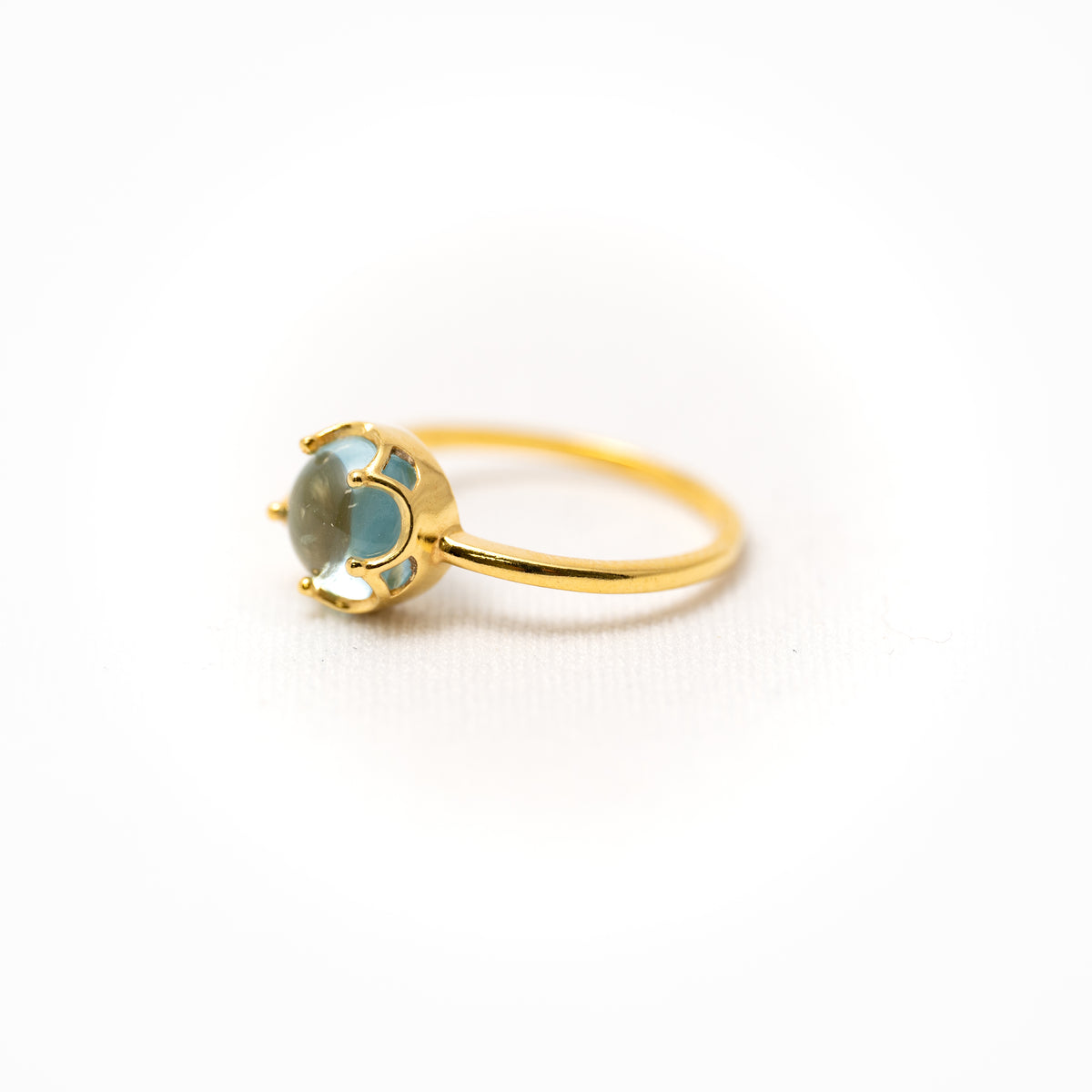 【ブルートパーズ】FWBT-Flower Ring Collection -Blue Topaz