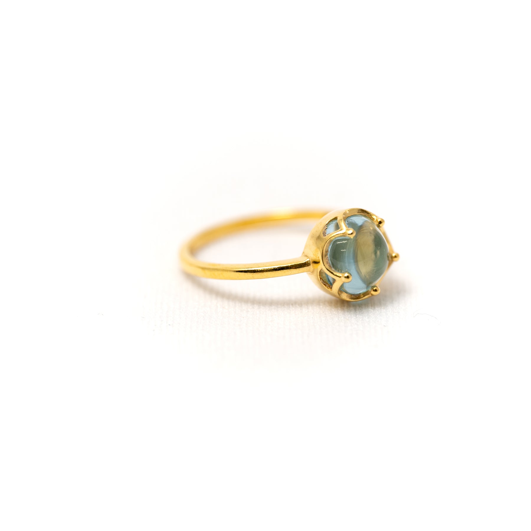 【ブルートパーズ】FWBT-Flower Ring Collection -Blue Topaz