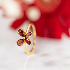 【ガーネット】DSPR-Design Ring Collection -Papillon Rouge