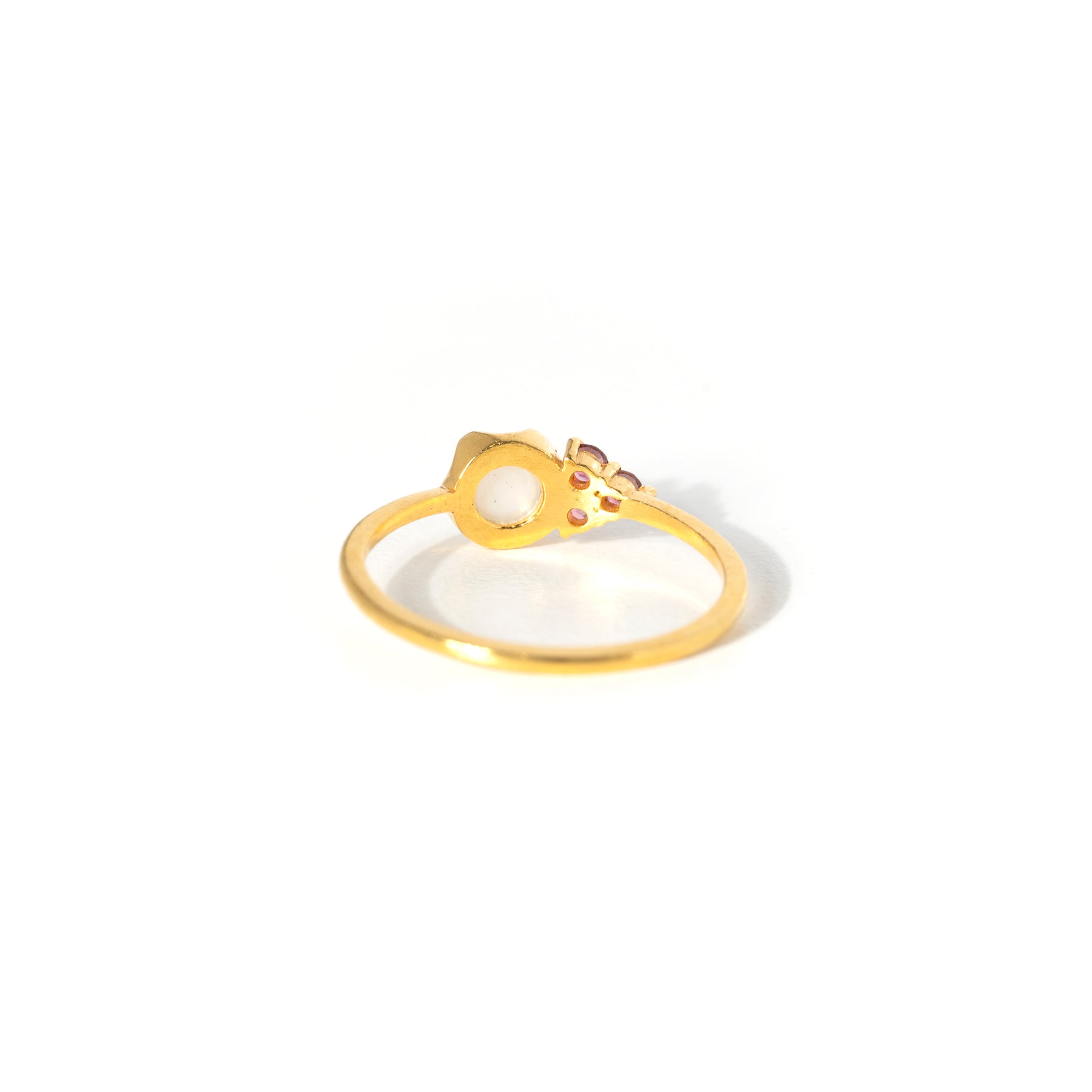 【パール×ピンクトルマリン】DSLBPT-Design Ring Collection -Luna Bloom-Pink Tourmaline