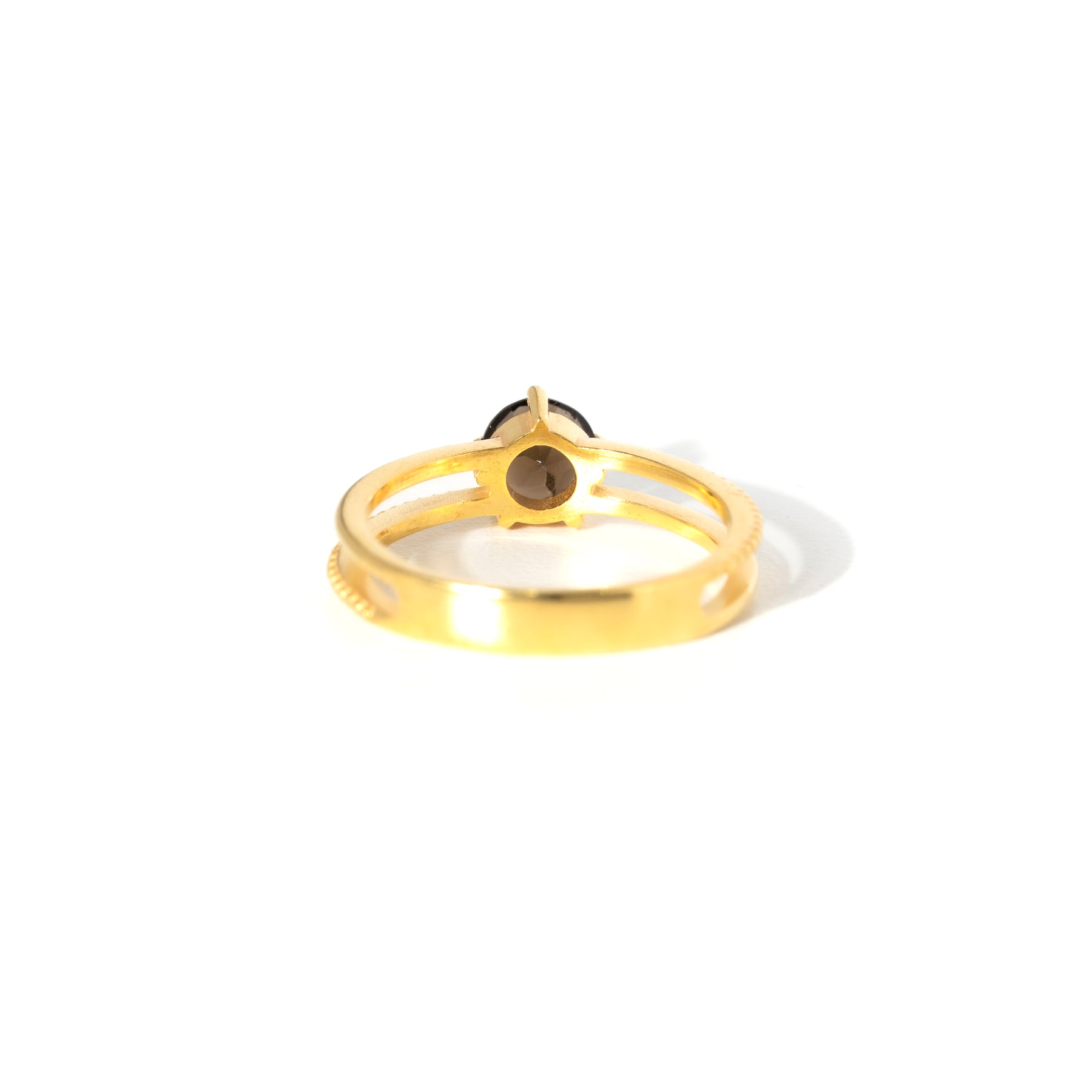 【スモーキークォーツ】DSMGSM-Design Ring Collection -Midnight Glow -Smoky Quartz
