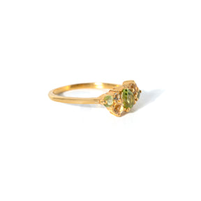 【ペリドット×シトリン×ブルートパーズ】DSWB-Design Ring Collection -若葉