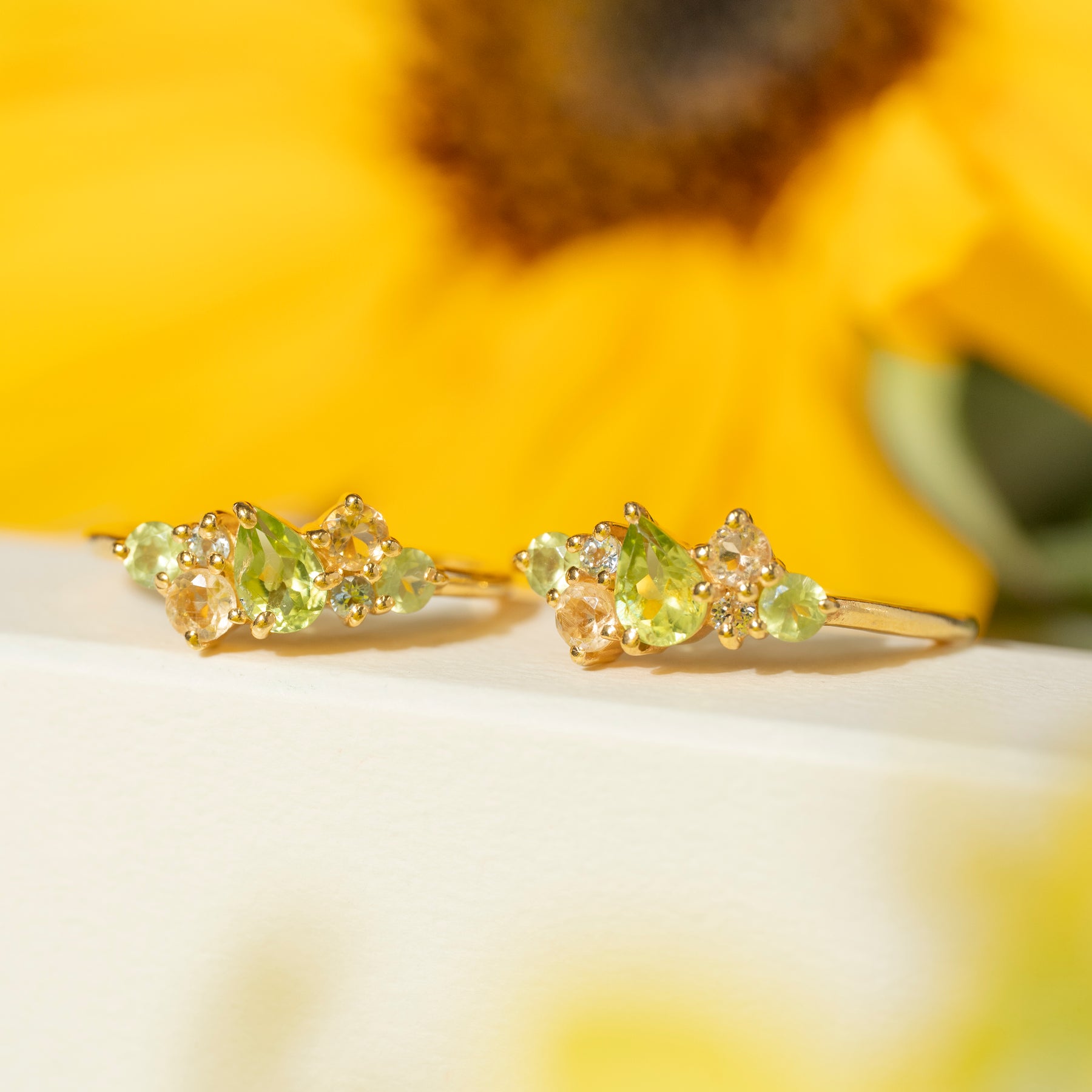 【ペリドット×シトリン×ブルートパーズ】DSWB-Design Ring Collection -若葉