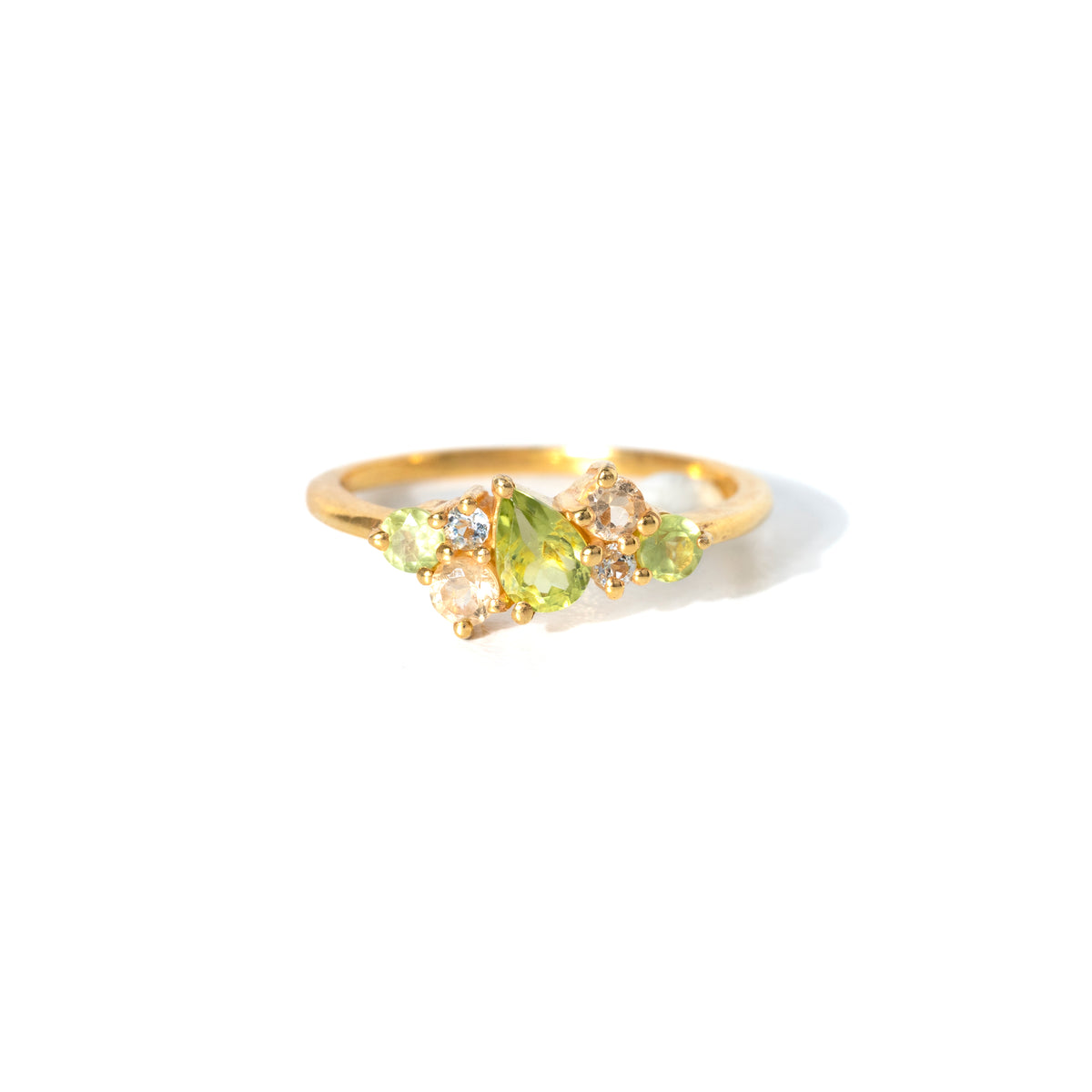 【ペリドット×シトリン×ブルートパーズ】DSWB-Design Ring Collection -若葉
